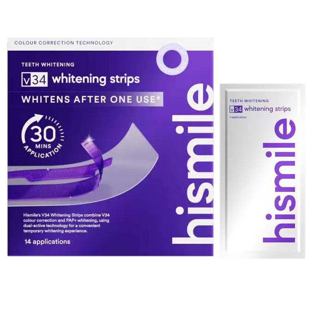 Teeth Whitening Crest - V34 Mor Diş Beyazlatma Bantları Plak