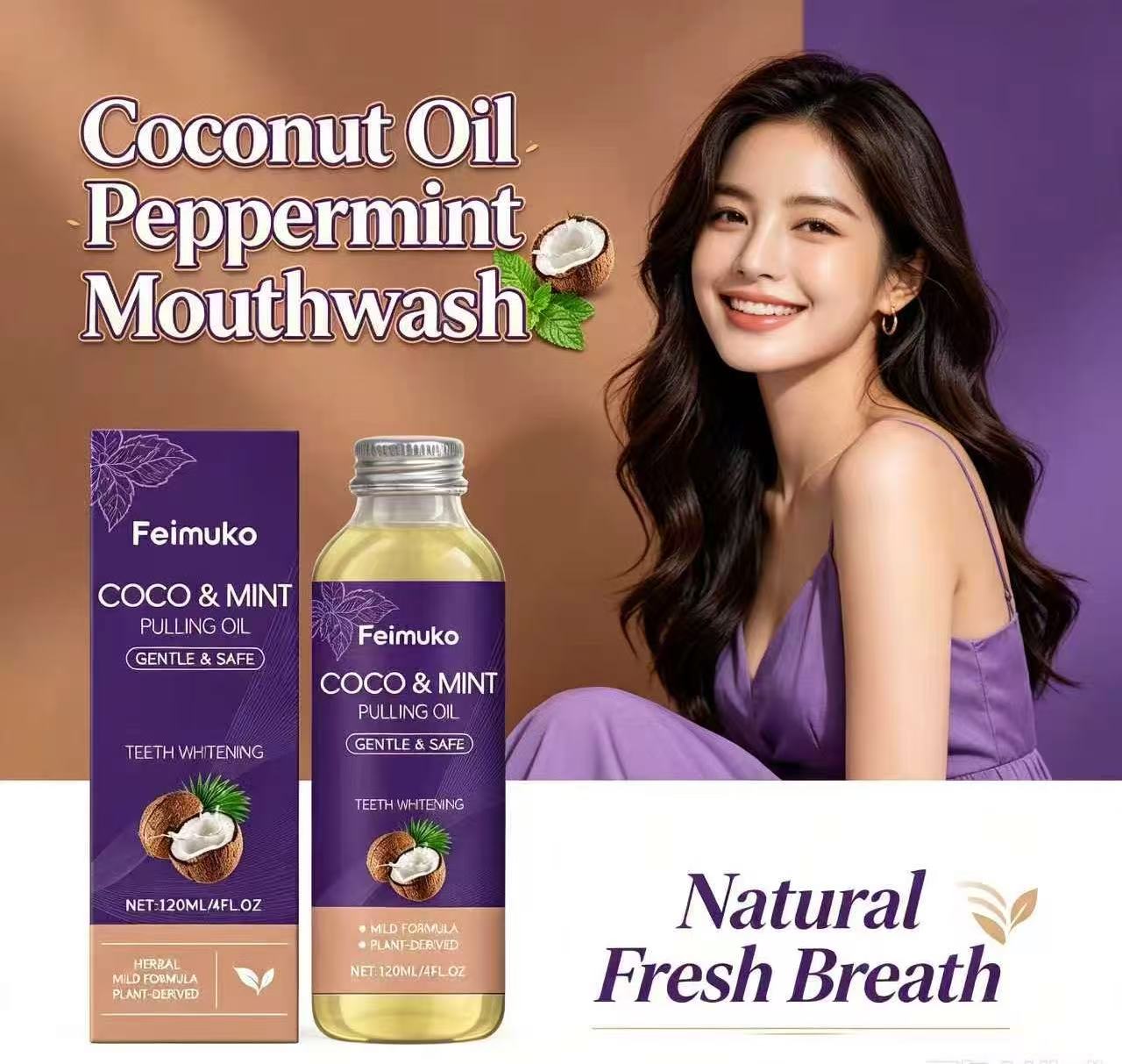 Coconut Oil Pull - Hindistan Cevizi Yağı Nane Özlü Ağız