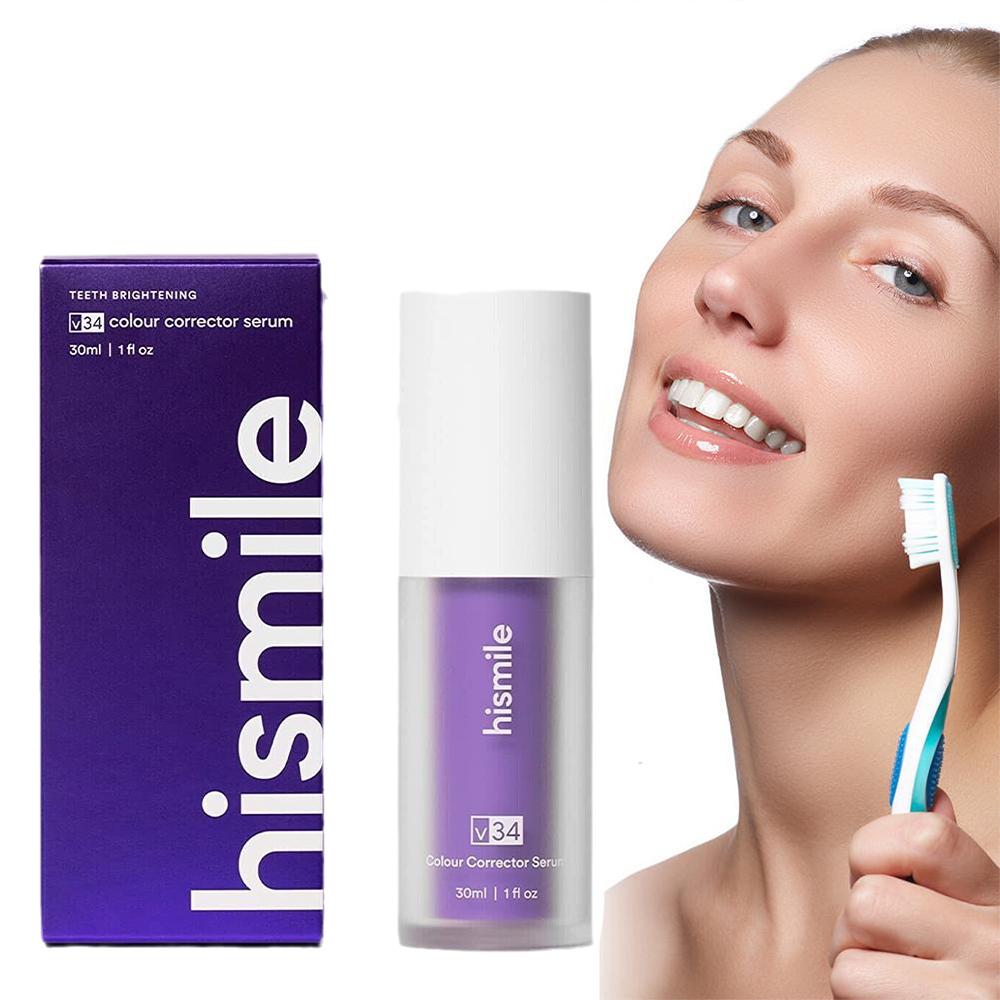 Teeth Whitening Crest - Hismile V34 Mor Diş Beyazlatma Serumu,