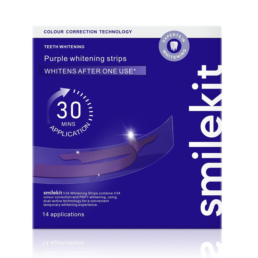 Teeth Whitening Crest - ﻿ Smilekit Diş Beyazlatma Şeritleri Mor