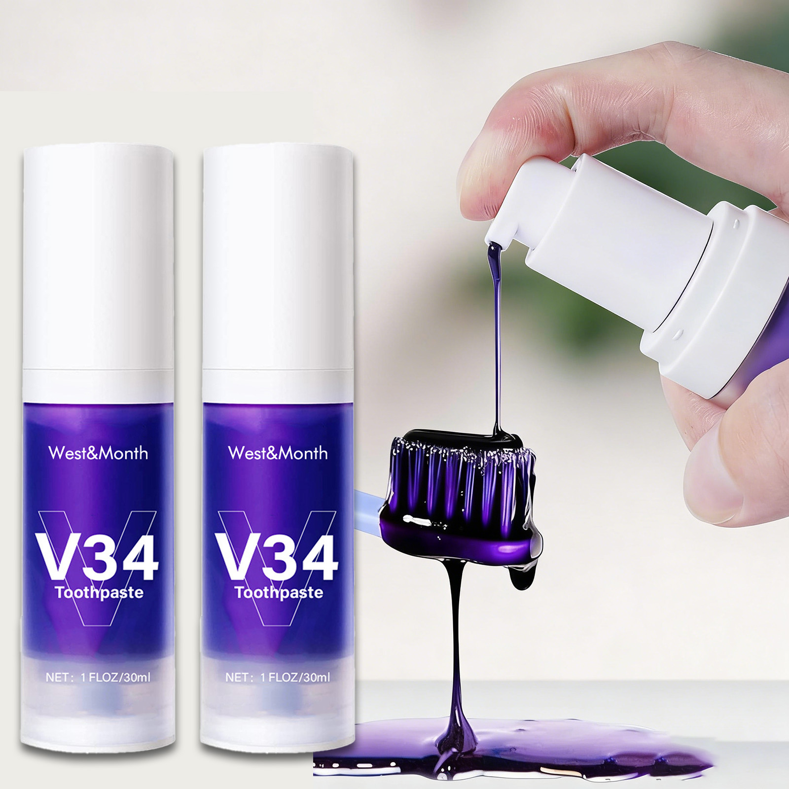 Teeth Whitening Crest - V34 Diş Beyazlatıcı Diş Macunu 30ml