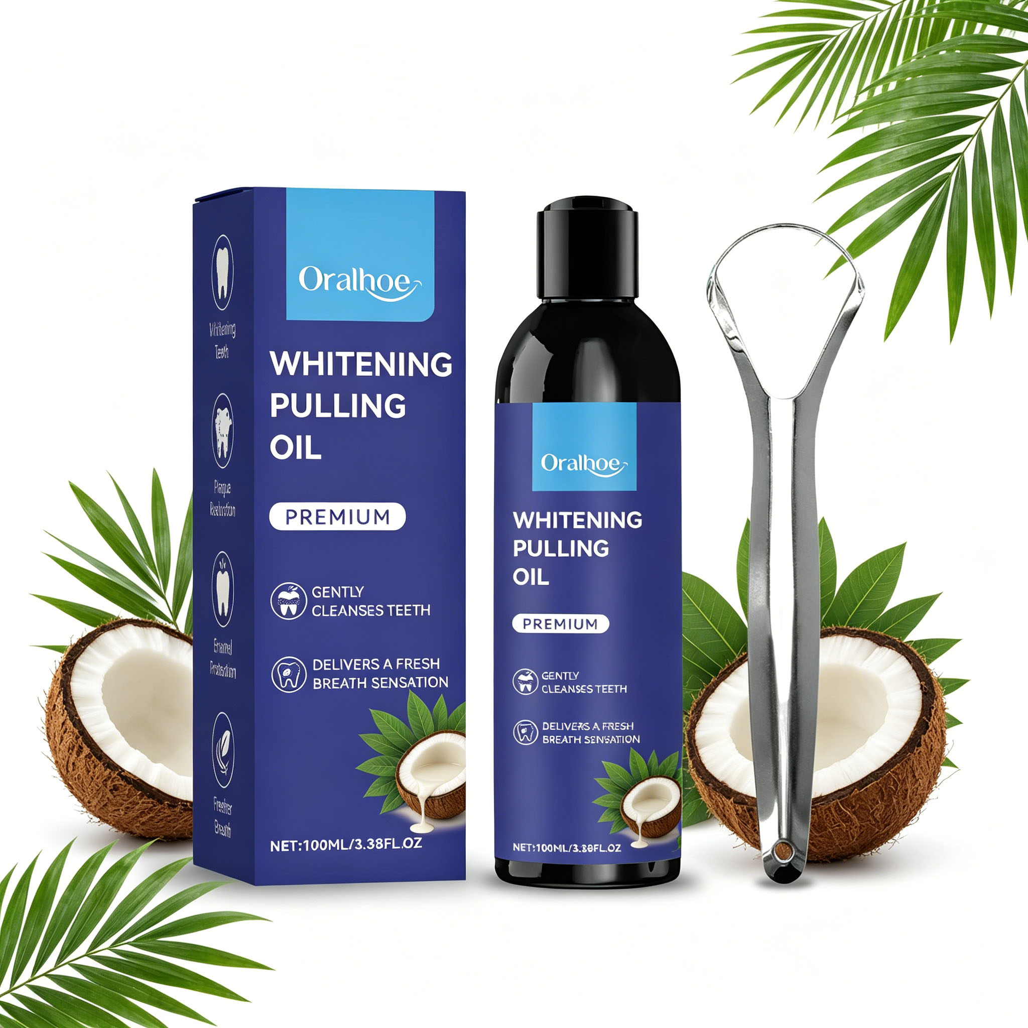 Coconut Oil Pull - Hindistan Cevizi Naneli Yağ Çekme Ağız