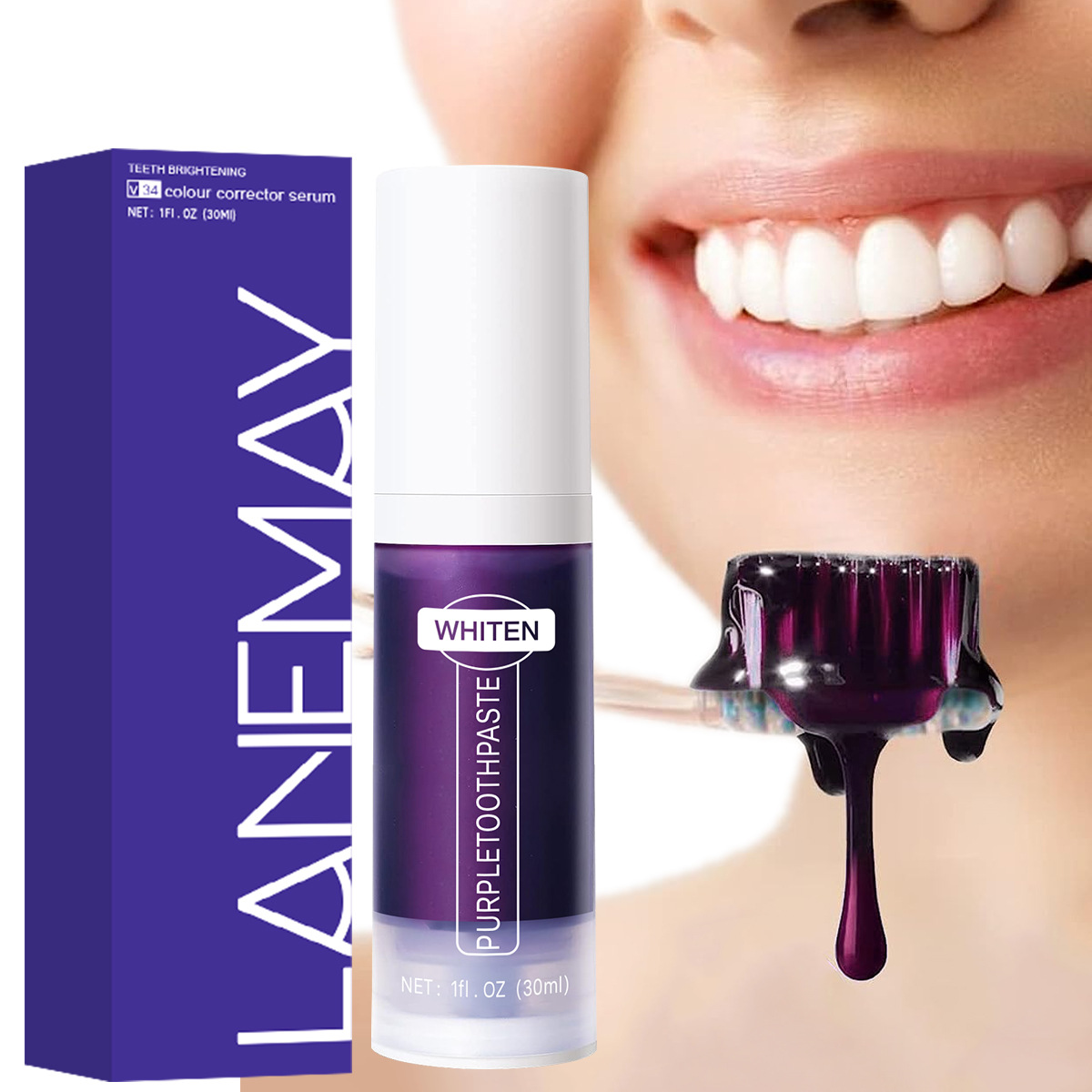 V34 Renk Düzeltici Serum Mor D - Teeth Whitening Crest incelemesi ve fiyatı