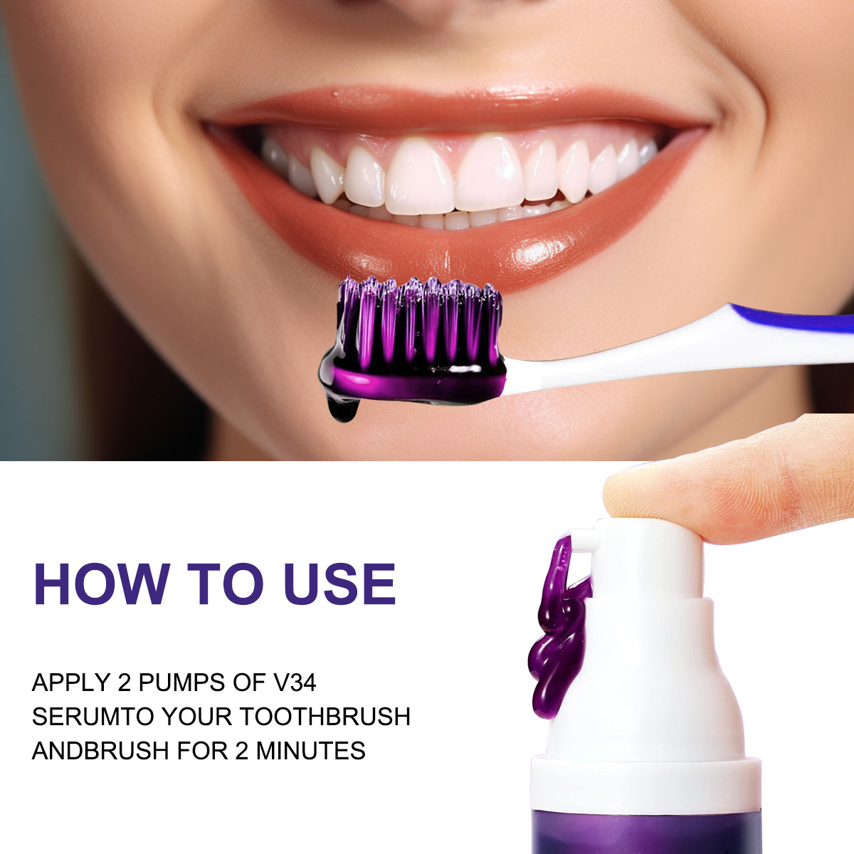 V34 Renk Düzeltici Serum Mor D - Teeth Whitening Crest incelemesi ve fiyatı