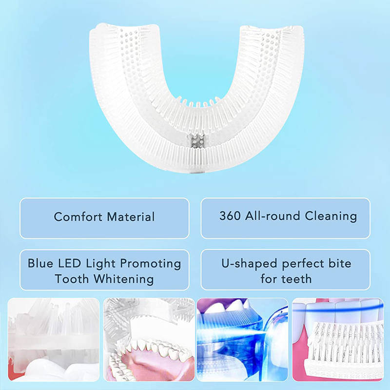 Diş bakımı U şekli elektrikli  - Teeth Whitening Blue Light incelemesi ve fiyatı