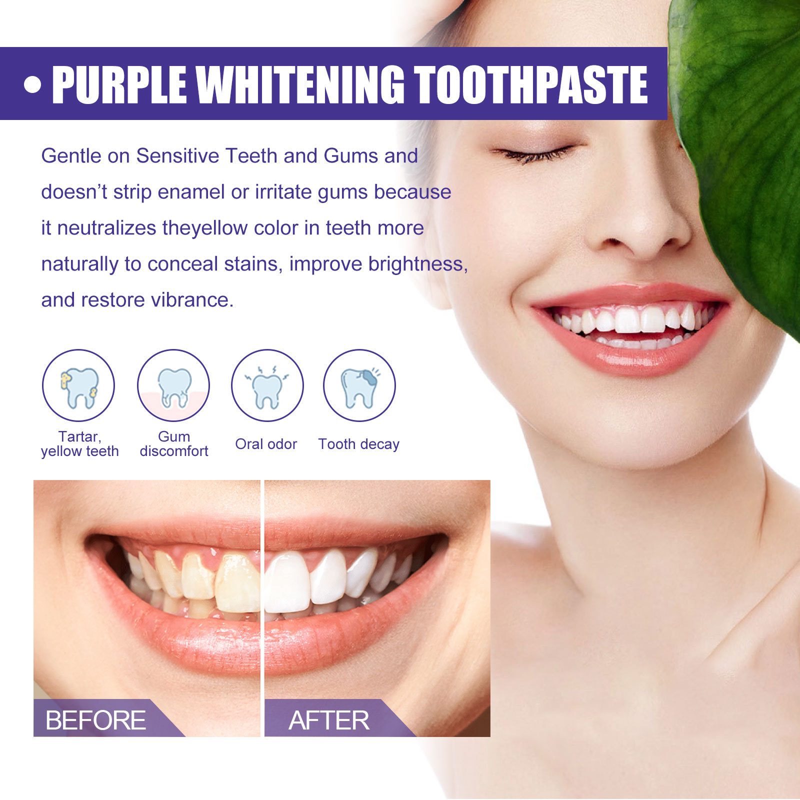 Mor Diş Macunu Diş Beyazlatıcı - Teeth Whitening Crest incelemesi ve fiyatı