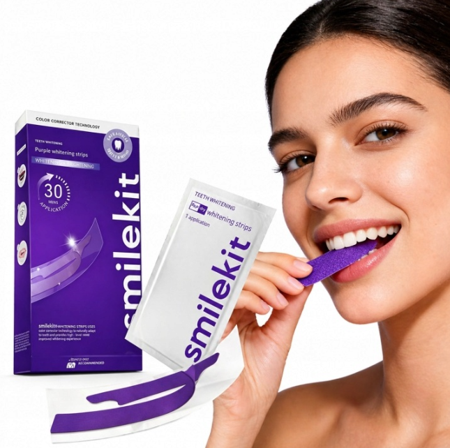 7/14 Çift Diş Yama Seti SmileK - Teeth Whitening Crest incelemesi ve fiyatı