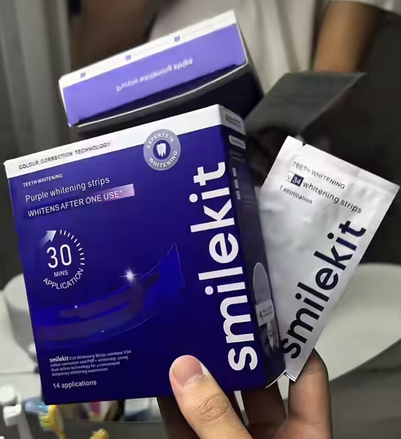 7/14 Çift Diş Yama Seti SmileK - Teeth Whitening Crest incelemesi ve fiyatı