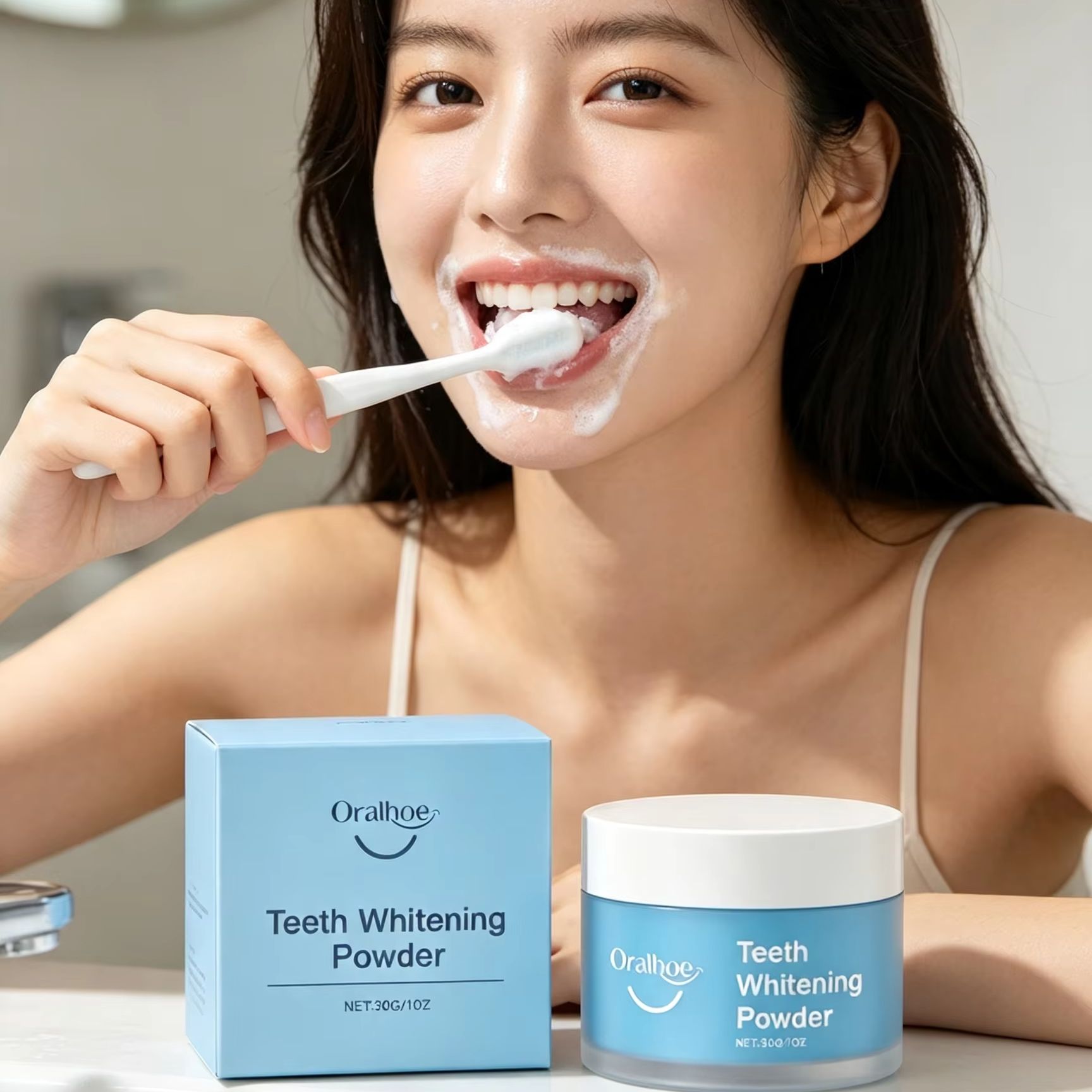 Oralhoe Diş Tozu, Dişleri Fırç - Teeth Whitening Zimba incelemesi ve fiyatı