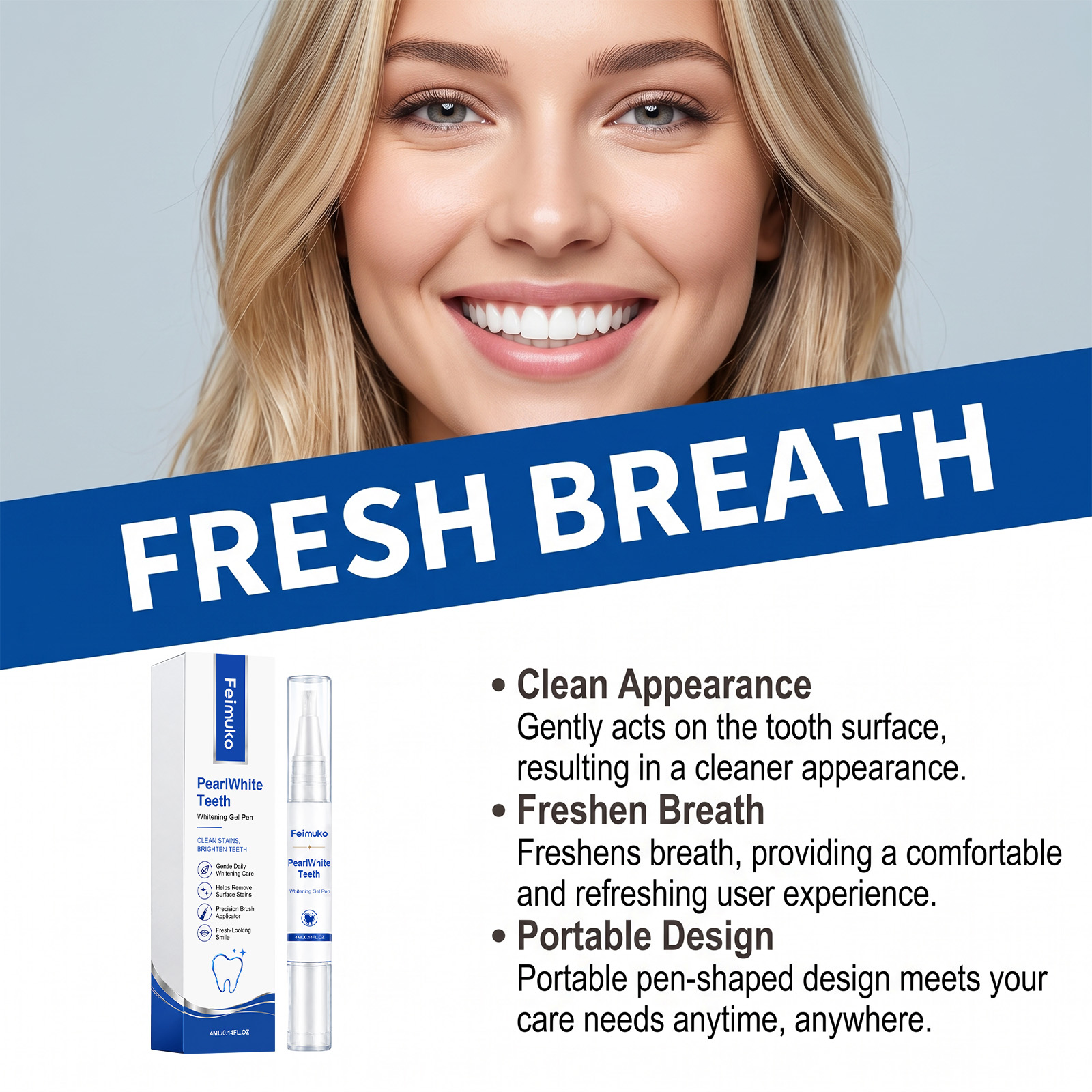 Taşınabilir Diş Beyazlatıcı Je - Teeth Whitening Hydrogen Peroxide incelemesi ve fiyatı