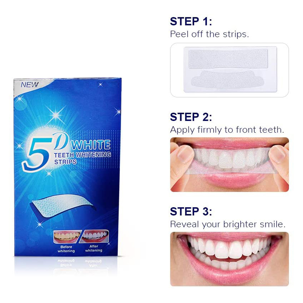 5D Beyaz Diş Beyazlatma Şeridi - Teeth Whitening Hydrogen Peroxide incelemesi ve fiyatı